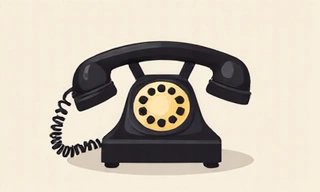 Phone icon with a classic telephone receiver